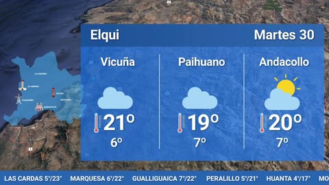 EL TIEMPO EN LA REGIÓN - LUNES 29 DE ABRIL 2024