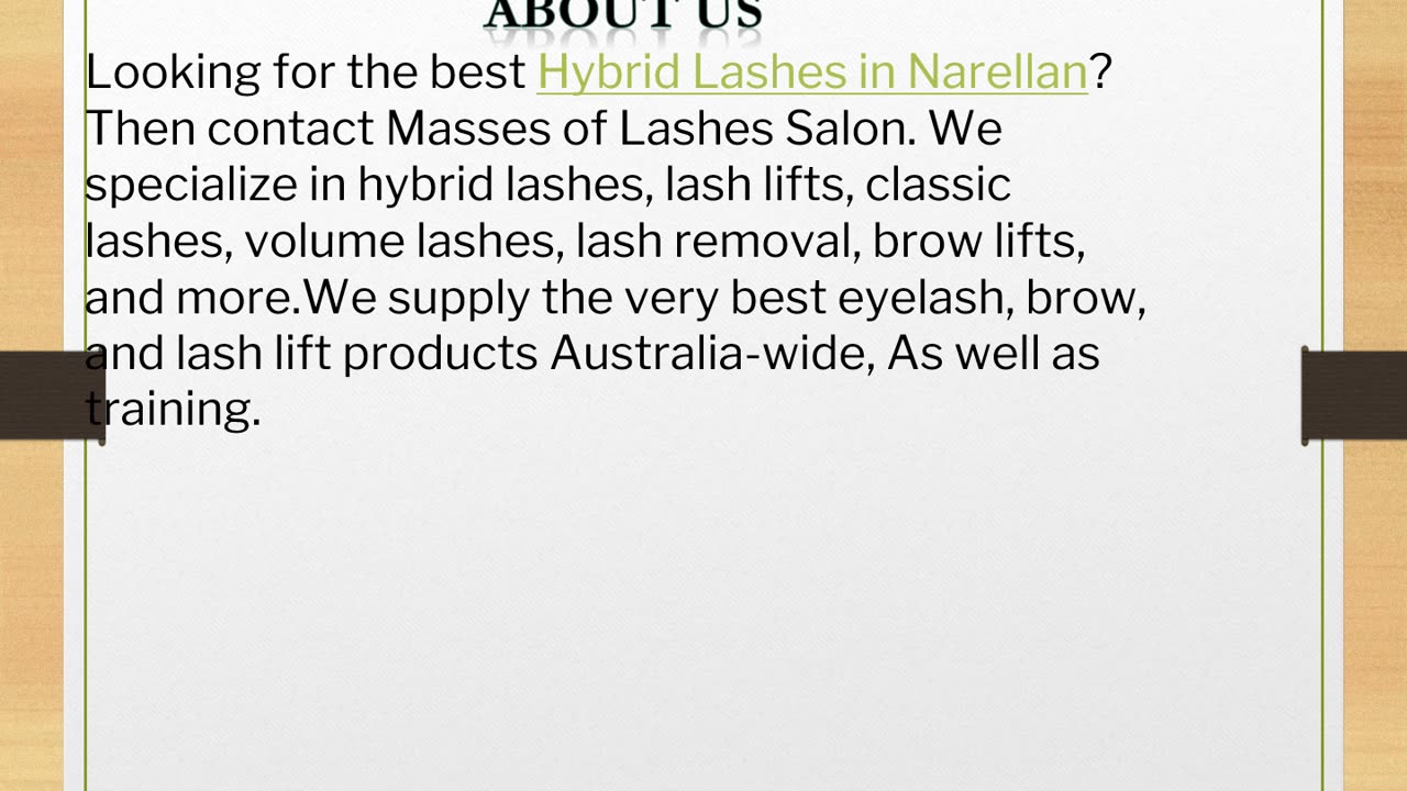 The bestHybrid Lashes in Narellan