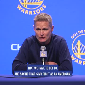 NBA coach Steve Kerr: US is no better than China on human rights abuses.
