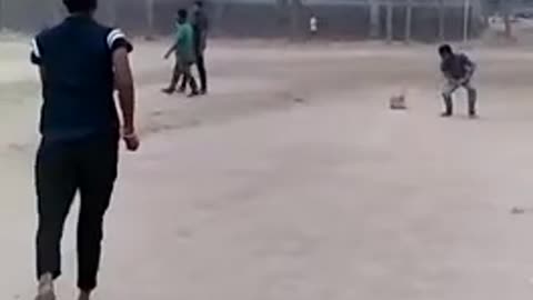 Fast bowling in slow motion..