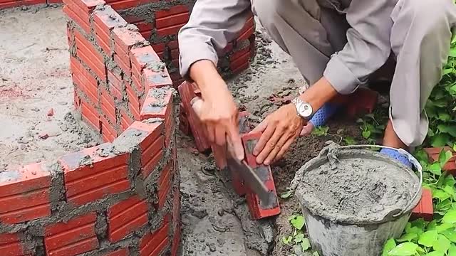 The most creative heart aquarium with cement & brick!