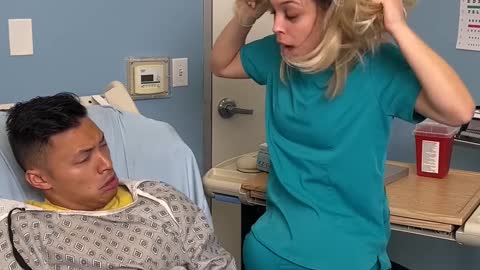 Patient got scared because of prank #russia