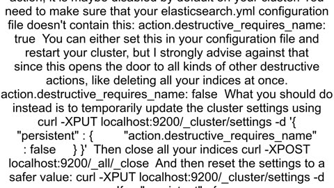 Can39t close ElasticSearch index on AWS