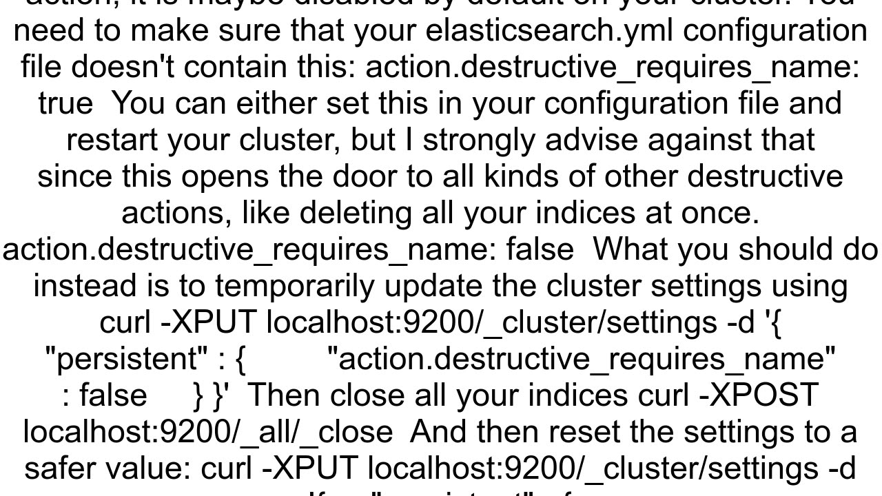 Can39t close ElasticSearch index on AWS