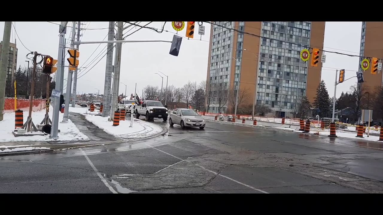 2024 01 07 Convoy to Mississauga from Brampton