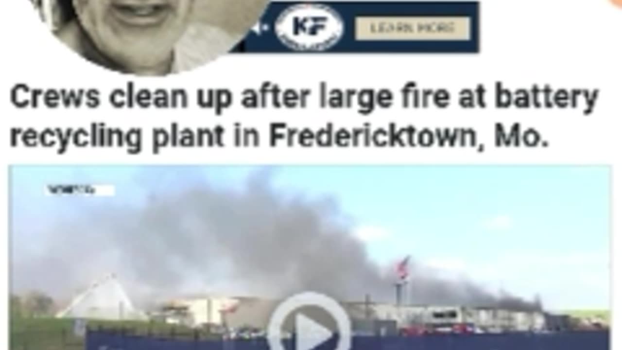 HUGE LITHIUM BATTERY PLANT FIRE, THE FIX IS IN , VOTERS RECEIPTS ARE MIA, KENTUCKY VOTER FRAUD