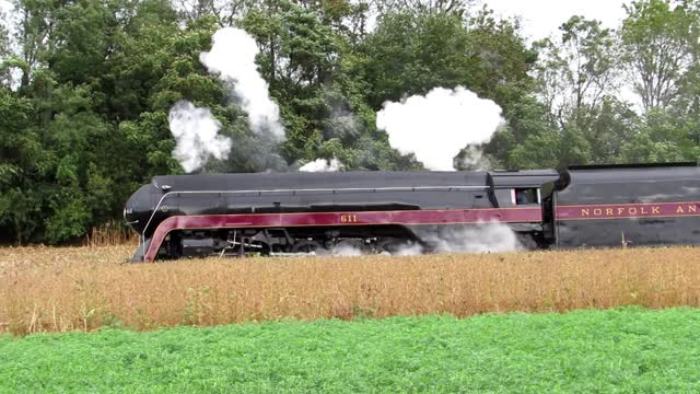 Norfolk & Western 611 at Strasburg Pa 2019