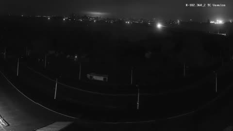 A different angle of several Oreshnik missile strikes in Ukraine