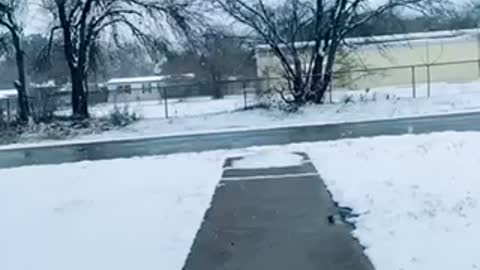 Snowstorm in Texas