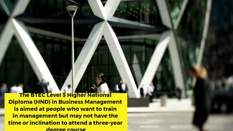 Value of the HND - Business Management