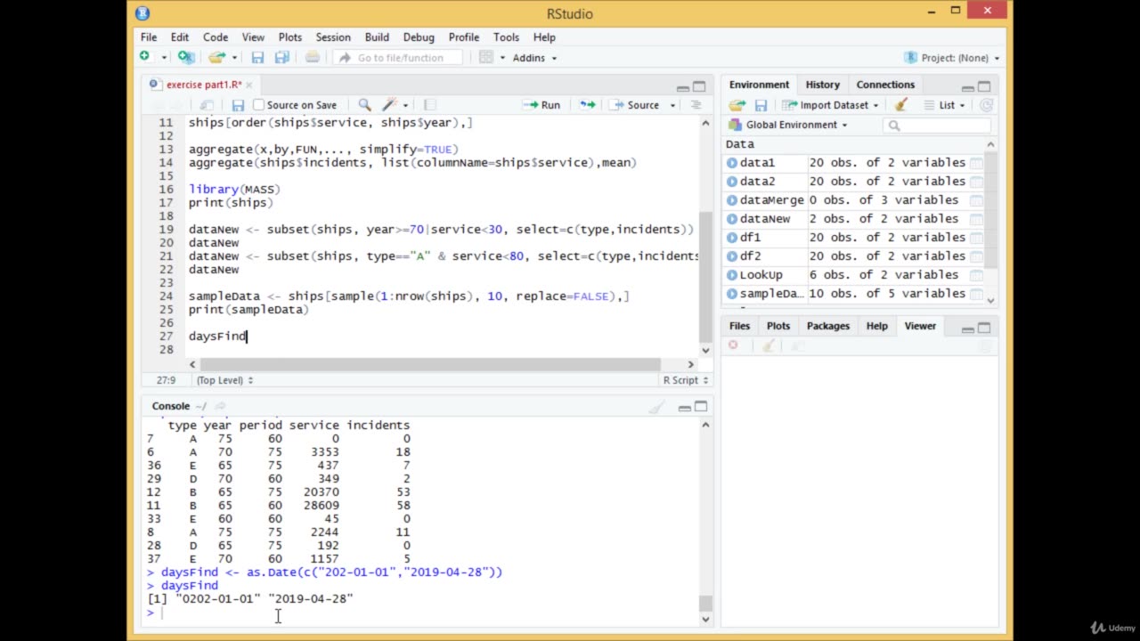 Python Full Course - Chapter 20 - 2. Data Manipulation in R