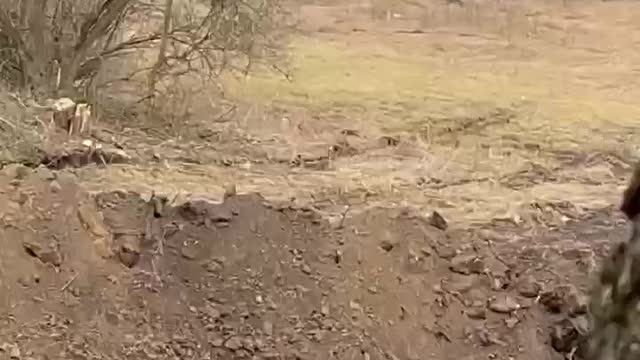 Footage of one of the clashes in the Kiev region