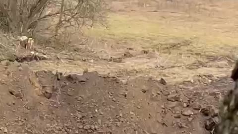 Footage of one of the clashes in the Kiev region