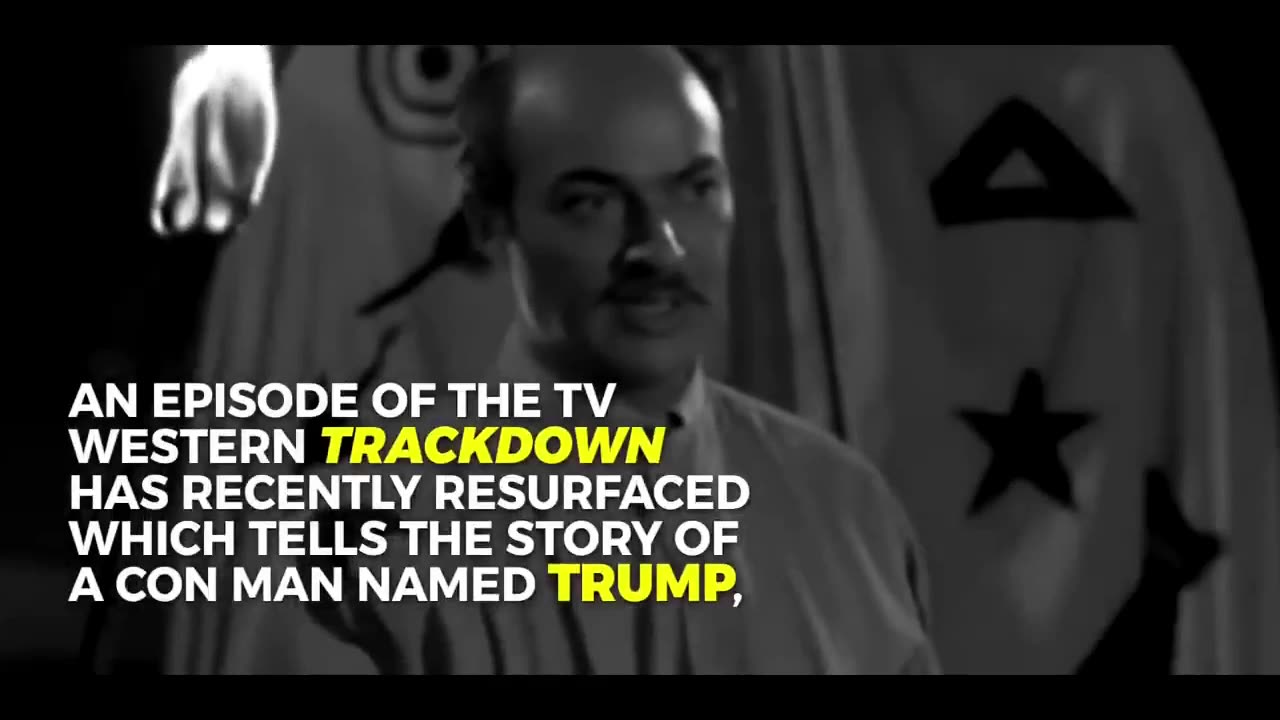 💥☄️In the 'Trackdown' TV series, in an episode titled, 'The End of the World', a conman named Trump