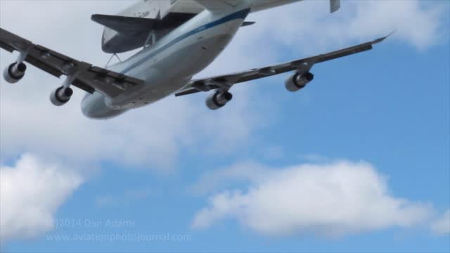 Space Shuttle Enterprise low flyby over New York