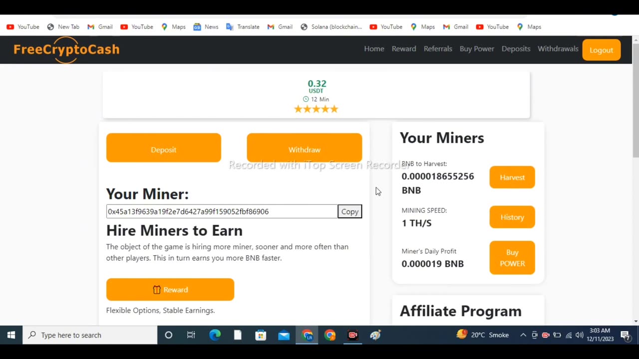 New Free BNB Mining Website | New Free Cloud Mining Website | Crypto Mining