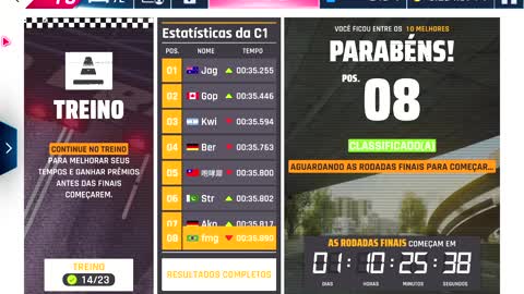 Asphalt 9 Legends Rodada de Treino