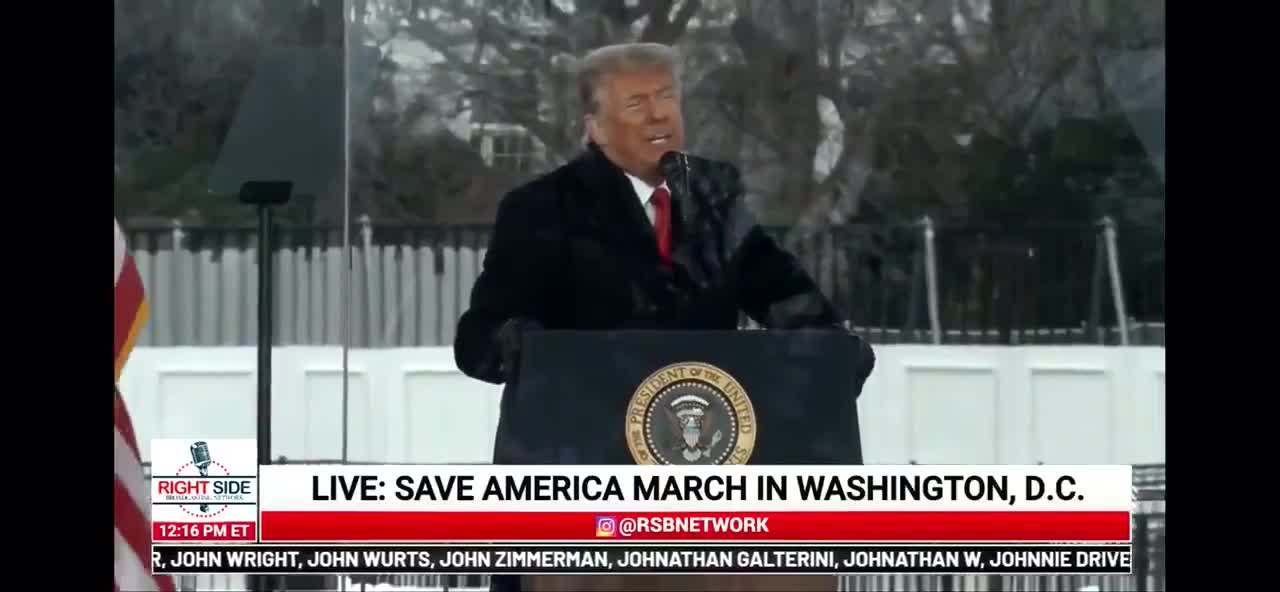 Trump Jan 6 2021 Speech - Peaceful Protest