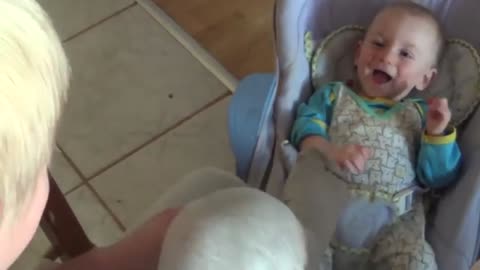 baby laughing