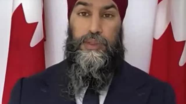 Jagmeet Singh sides with criminal actions of Trudeau against the Canadian population