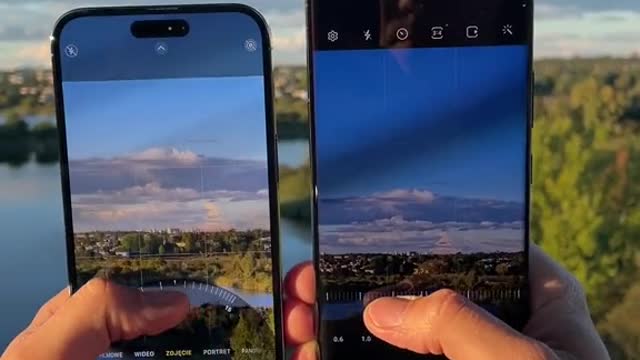 Zoom w iPhone vs Samsung!