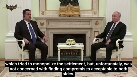 ,,FAILURE OF U.S POLICY" Putin in meeting with Iraqi PM Al Sudani.