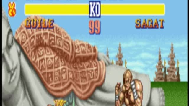Zerando Street Fighter 2 The world Warrior, Guile Vs Sagat