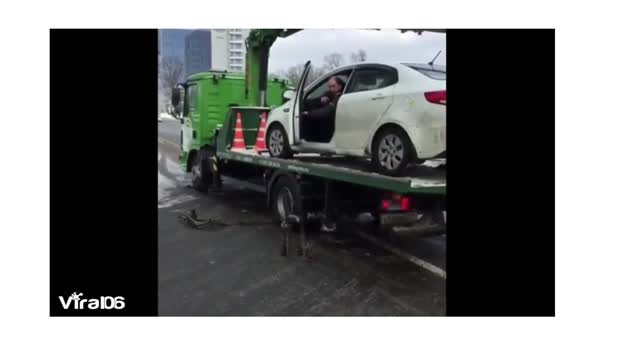 Man accidently put his car in neutral