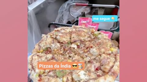 Pizza de Rua na India - Sabor sem igual...