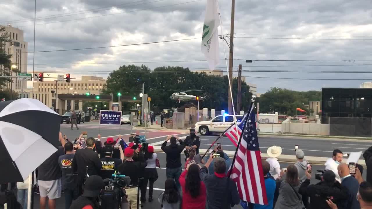 Trump Leaves Walter reed