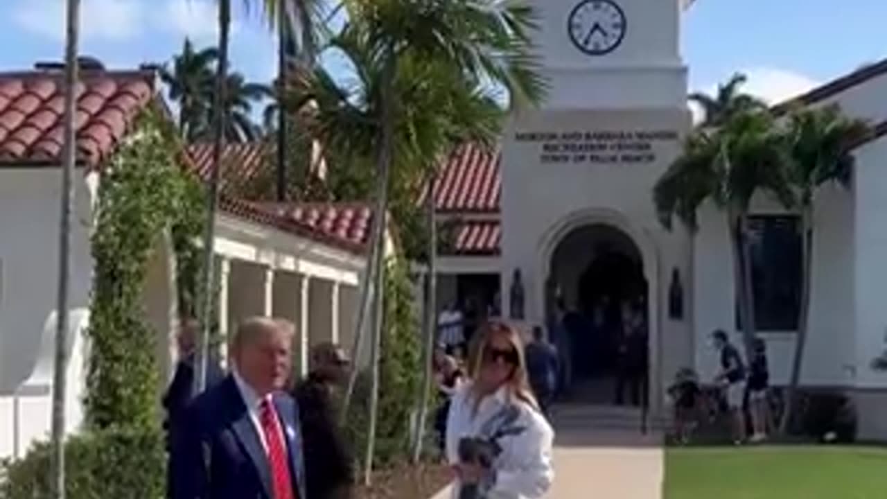 REPORTER: Who did you vote for? TRUMP: I voted for Donald Trump.