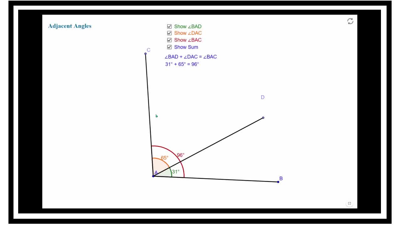 MATH TUTORIAL FOR GRADE 6 ON ADJACENT ANGLE