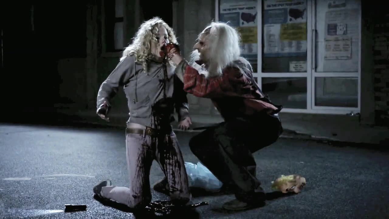 Wrong Turn 5 Bloodlines Cannibal feed the girl by her own GATS