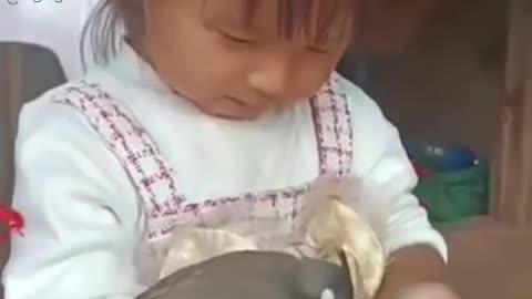Little Girl with Bird