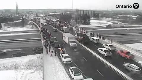 Centennial Parkway QEW Overpass Ontario