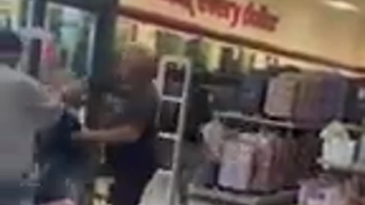 customer knocks aaledged theirf to the ground at TJ Maxx