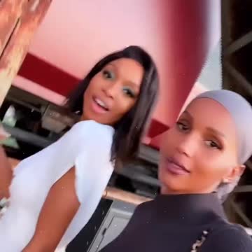 The pair heads out to dinner