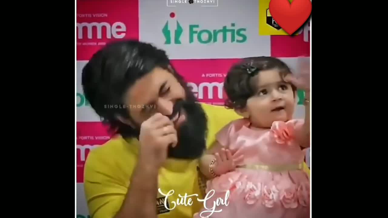 KGF Yash Daughter Cute Video