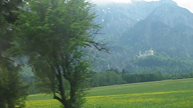 View of Neuschwanstein castle. Bavaria.