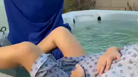 Hot tub water birth!