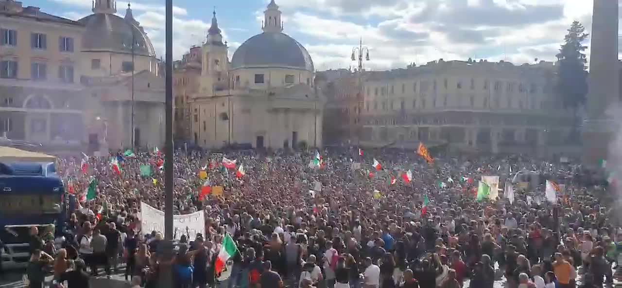 Roma Italia No Green Pass 9-ottobre-2021