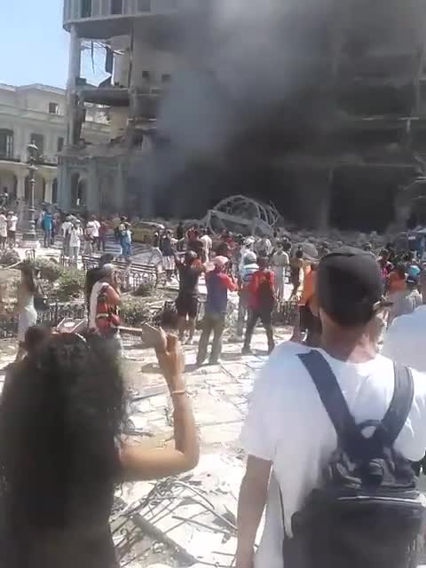 Explosión en hotel de la Habana