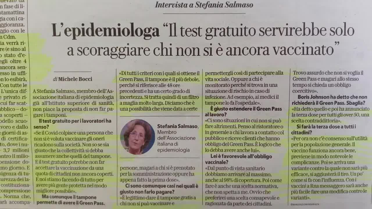 Vaccinatevi e vivrete!