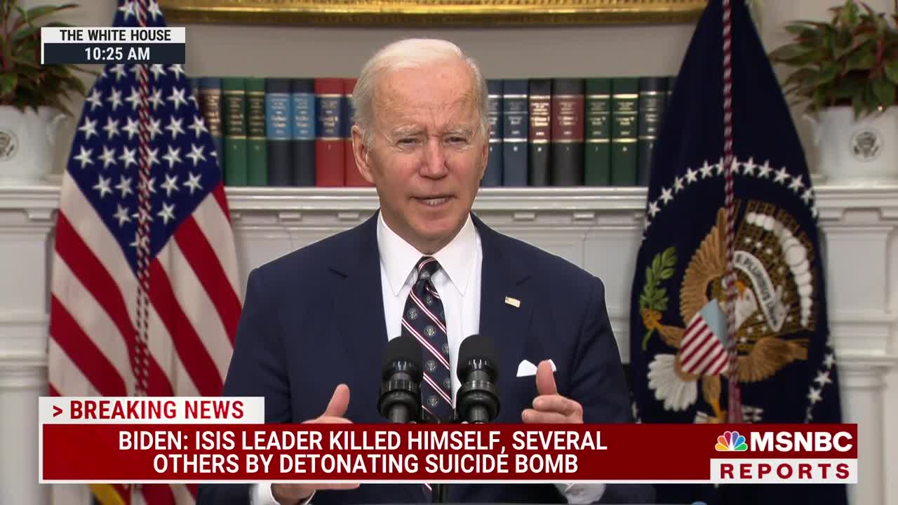 Biden Discusses U.S. Special Forces Raid That Killed 'Horrible Terrorist Leader' Of ISIS