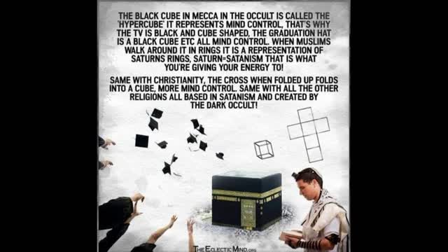 Did You Know Another Theory Around The Black Cube In Mecca & The Cross Of The Roman Catholic Church