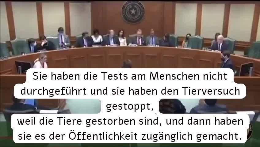 Texas Senate Committee on State Affairs. Anhörung zur Genspritze!