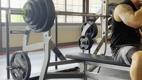 185 pound BENCH PRESS FOR REPS