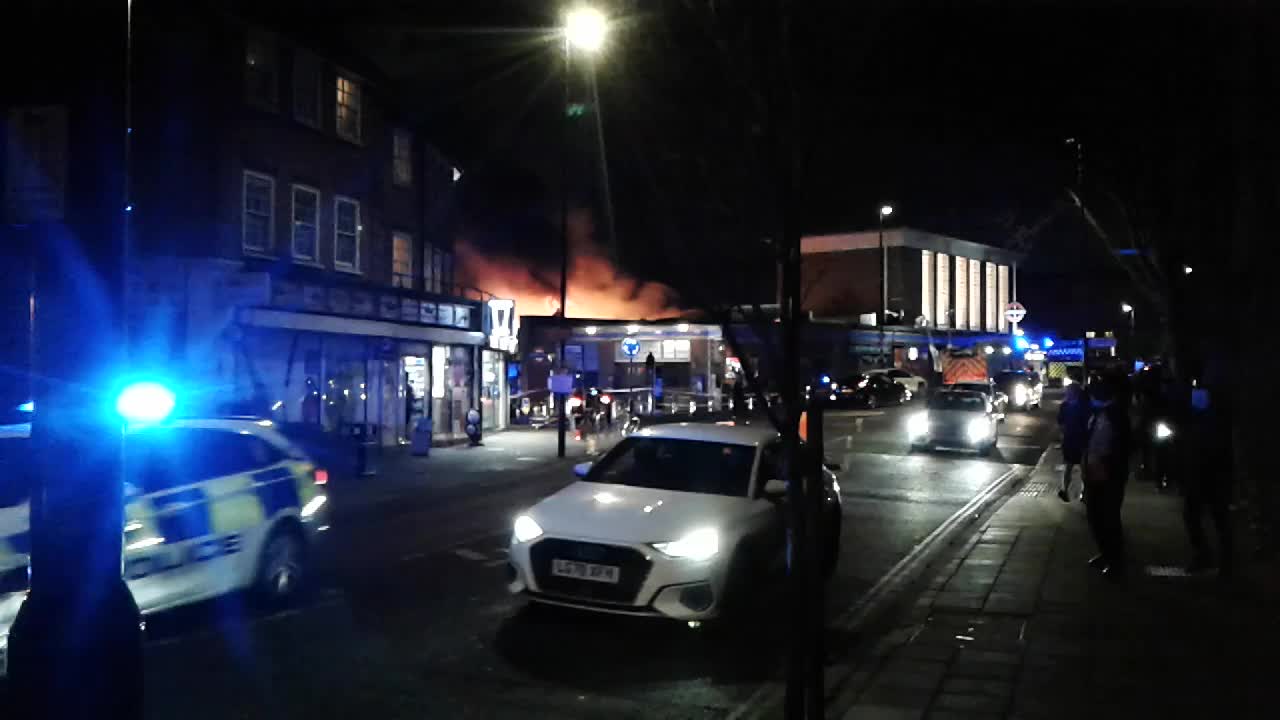 Exclusive Footage West London Tube Station Fire