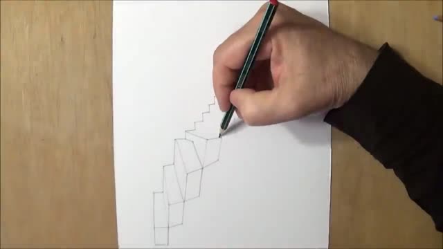 Draw The Shape Of The Rotating Staircase