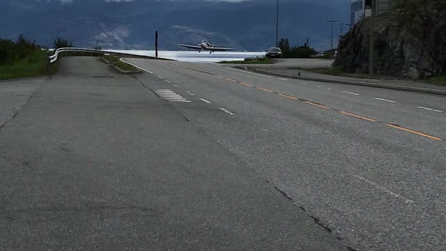 Airplane Roadway Landing Fail